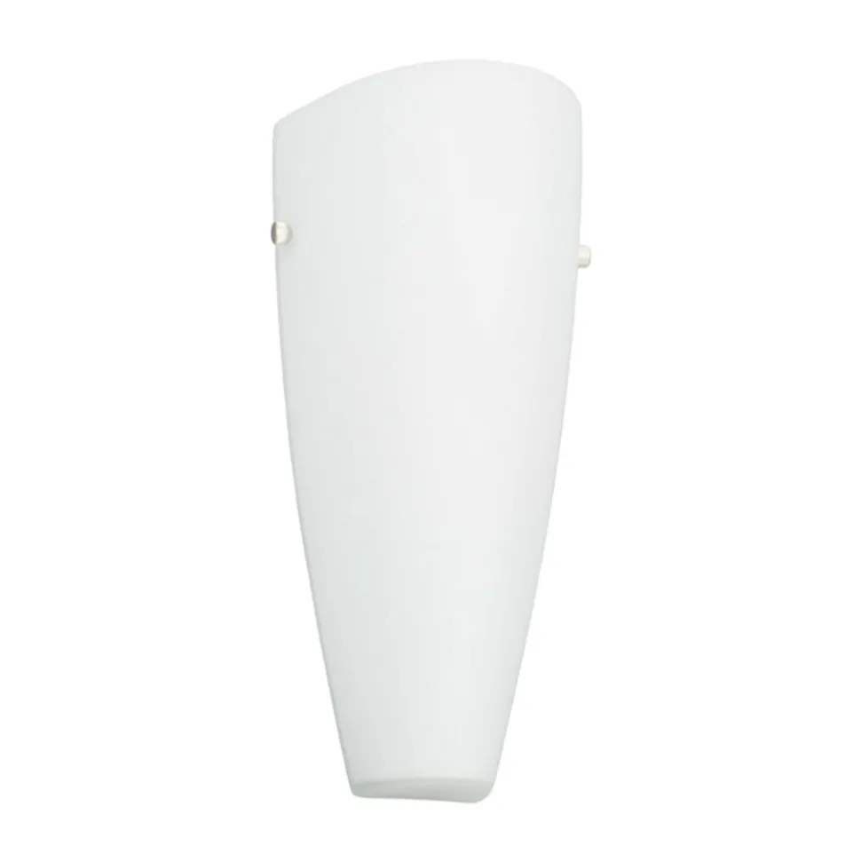 Lindby væglampe Hermine, hvid, glas, højde 30 cm, E27