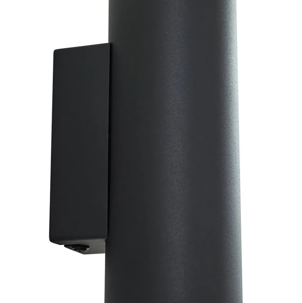 Lindby væglampe Joffrey, 18 cm, sort, op/ned, GU10