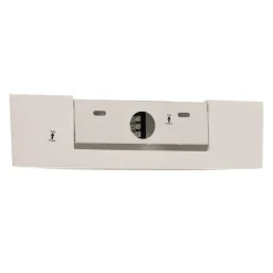 Lindby væglampe Konstantin, bredde 30 cm, hvid, gips, E14