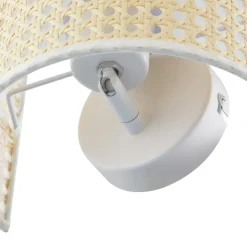 Lindby væglampe Lautaro, bambus, 25 cm høj, E27