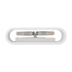 Lindby væglampe Mavora, afrundet, 25 cm, hvid, gips, G9