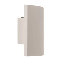 Lindby væglampe Naike, hvid, gips, højde 15 cm