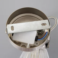 Lindby væglampe til badeværelset Kara, 21 cm høj, glas, IP44, G9