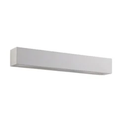 Lindby væglampe Tjada, 51 cm, hvid, gips, G9, kan males
