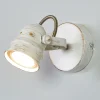 Lindby vægspot Leonor, hvid, metal, 1 lyskilde, 9,5 cm