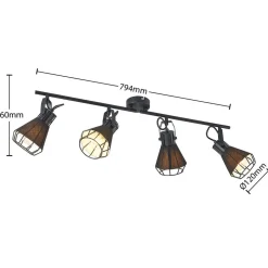 Lindby Yusei spot, 4 lyskilder