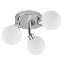 Lindby Zaniba loftslampe, krom, rund
