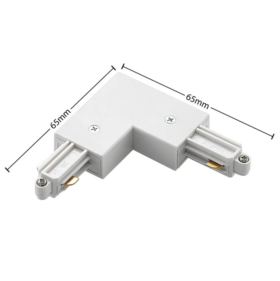 Lindby-hjørnestik Linaro, hvid, 1-faset system