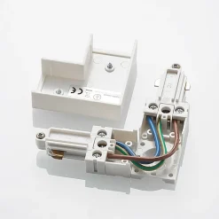 Lindby-hjørnestik Linaro, hvid, 1-faset system