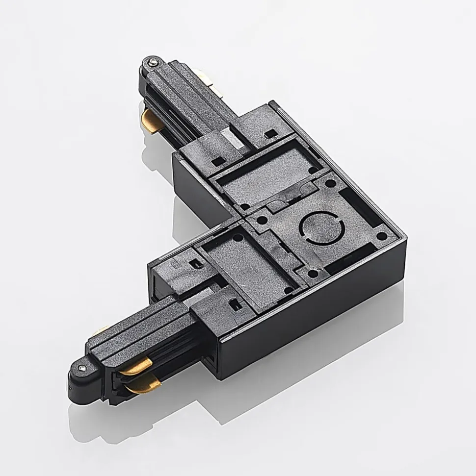 Lindby-hjørnestik Linaro, sort, 1-faset system