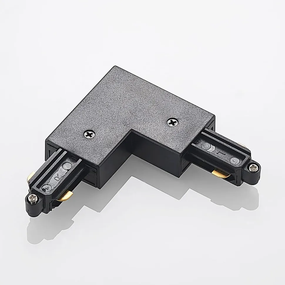 Lindby-hjørnestik Linaro, sort, 1-faset system