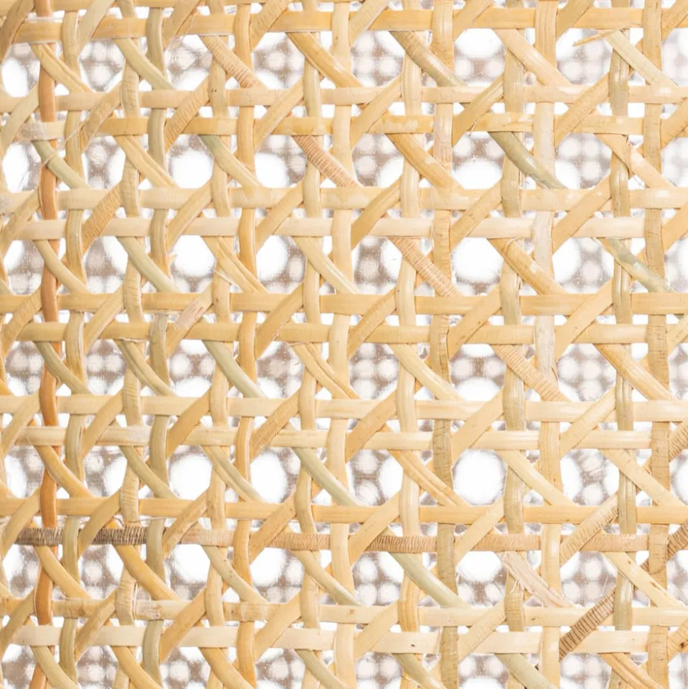 Lindby-pendel Yaelle, Ø 40 cm, rattan, sort, E27
