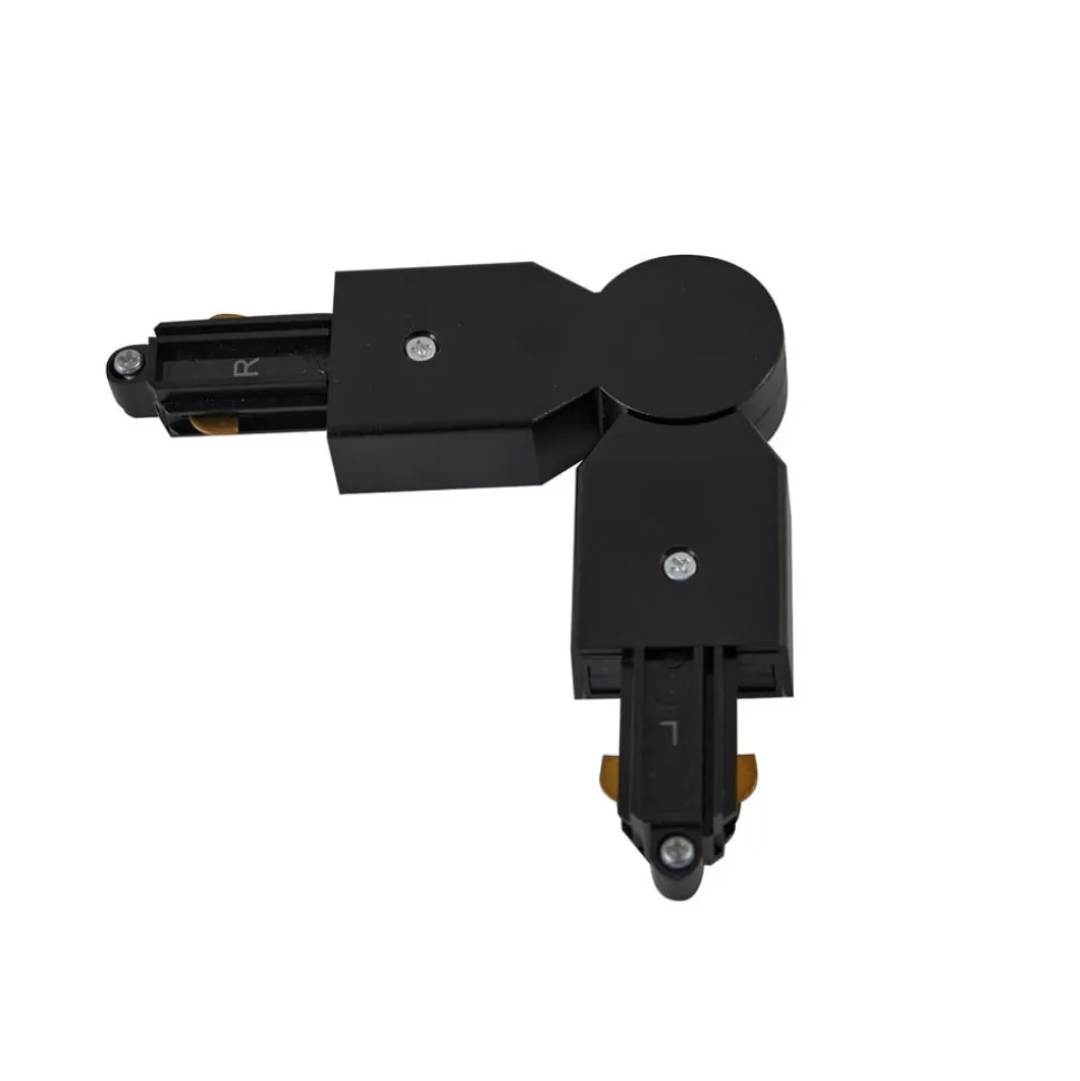 Lindby-stik Linaro, sort, justerbar, 1-faset
