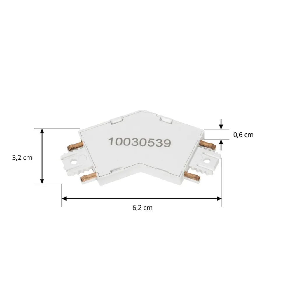Lindby-stik Lumaro, hvid, 135°, plast