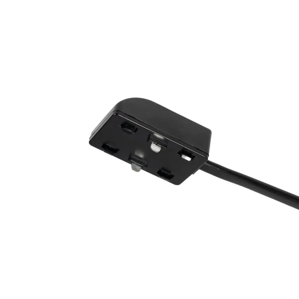 Lindby-stik Lumaro, kabellængde 54 cm, sort, PVC