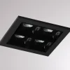 Liro LED indbygningslampe, sort 34° 3.000 K
