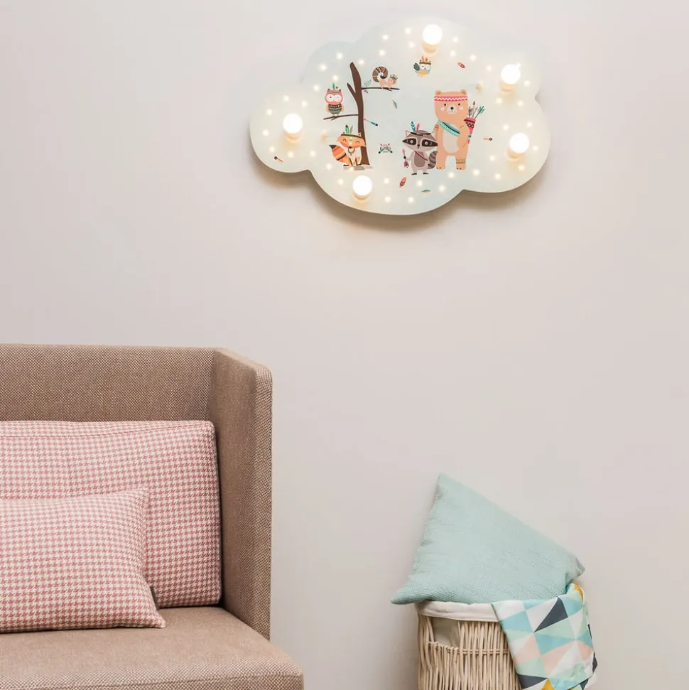 Little Indians loftlampe billedsky, mint