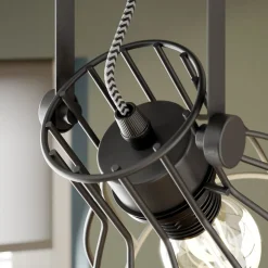 Loftlampe Alano, sort, 2 lyskilder