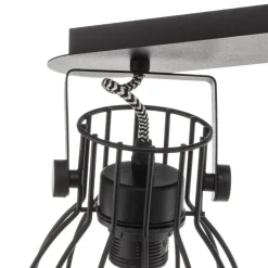 Loftlampe Alano, sort, 2 lyskilder