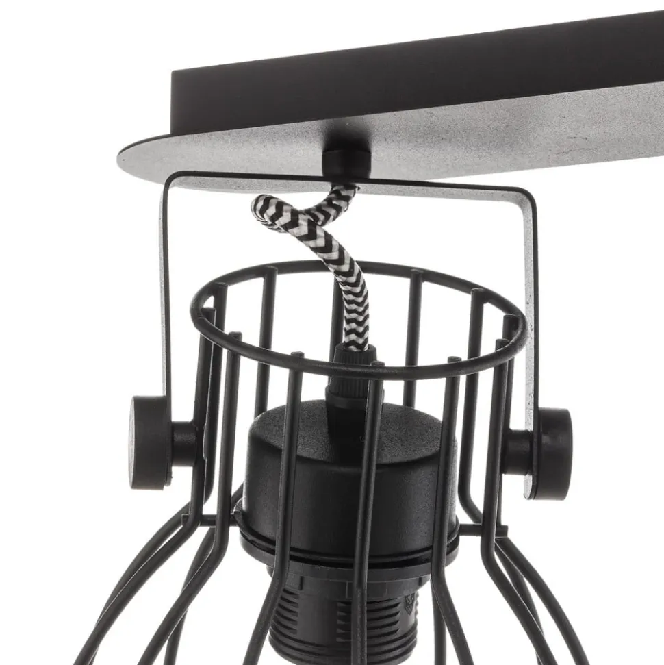 Loftlampe Alano, sort, 2 lyskilder