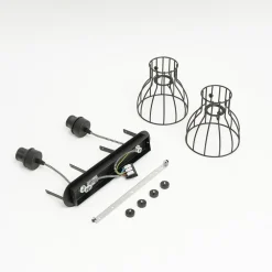 Loftlampe Alano, sort, 2 lyskilder