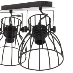 Loftlampe Alano, sort, 2 lyskilder