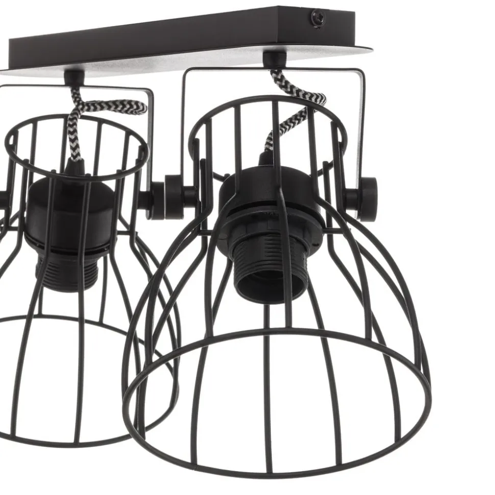 Loftlampe Alano, sort, 2 lyskilder