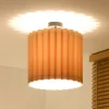 Loftlampe Aria, capucino, mikrofiber, E27