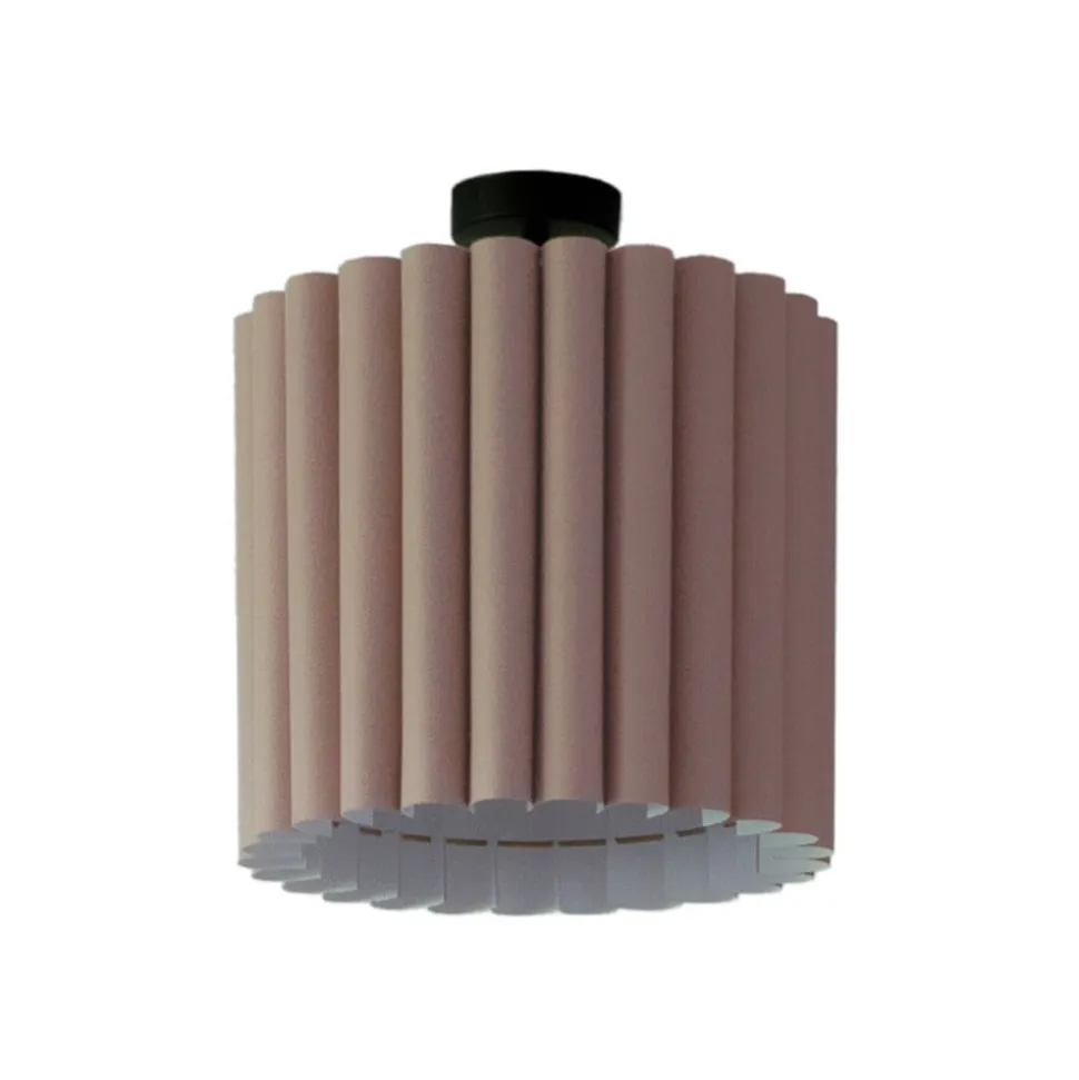 Loftlampe Aria, capucino, mikrofiber, E27