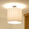 Loftlampe Aria, hvid, mikrofiber, E27