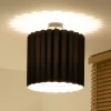 Loftlampe Aria, sort, mikrofiber, E27