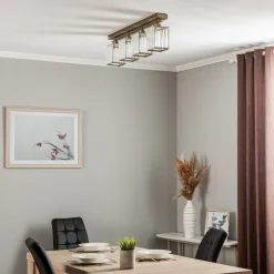 Loftlampe AV-1795-4EY 4 lyskilder, antik guld