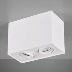 Loftlampe Biscuit, 2 lyskilder, hvid