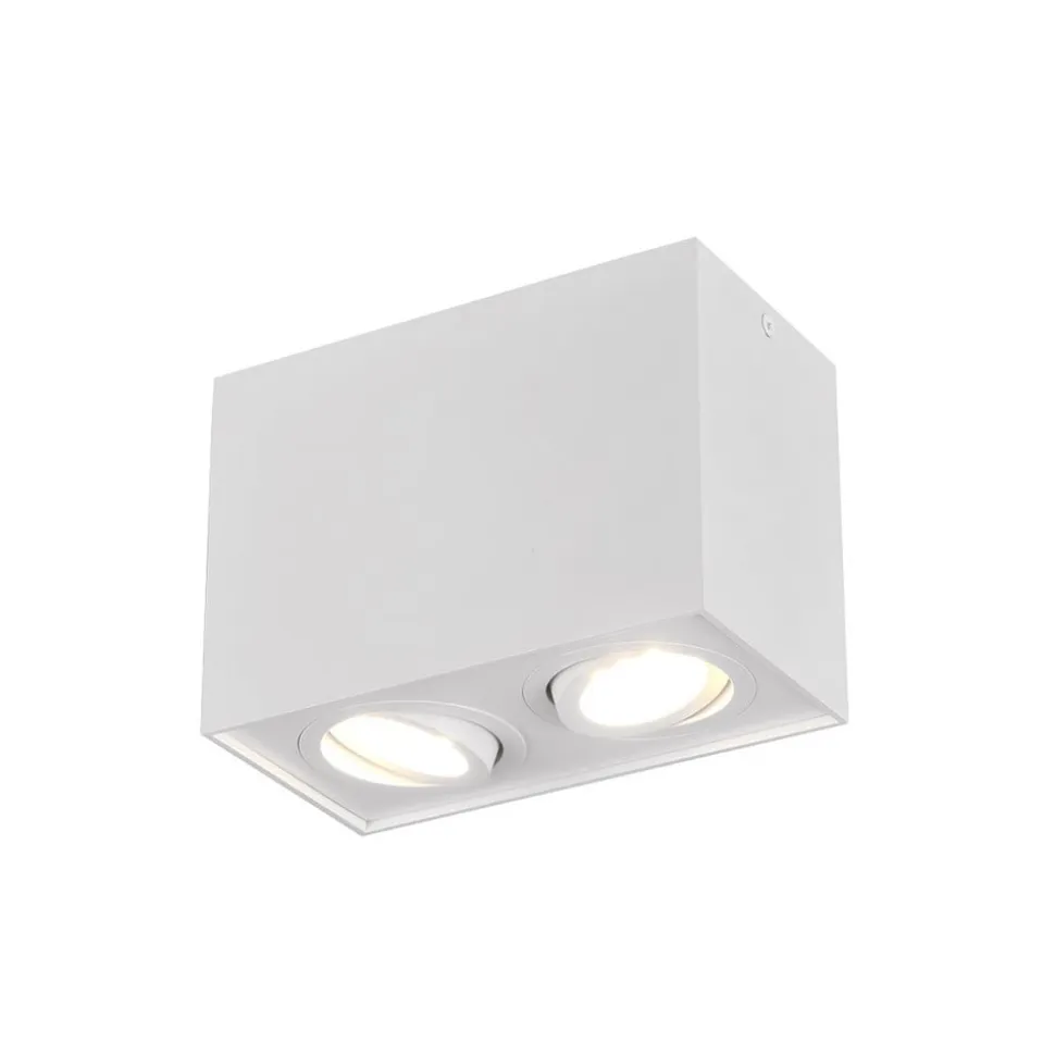 Loftlampe Biscuit, 2 lyskilder, hvid