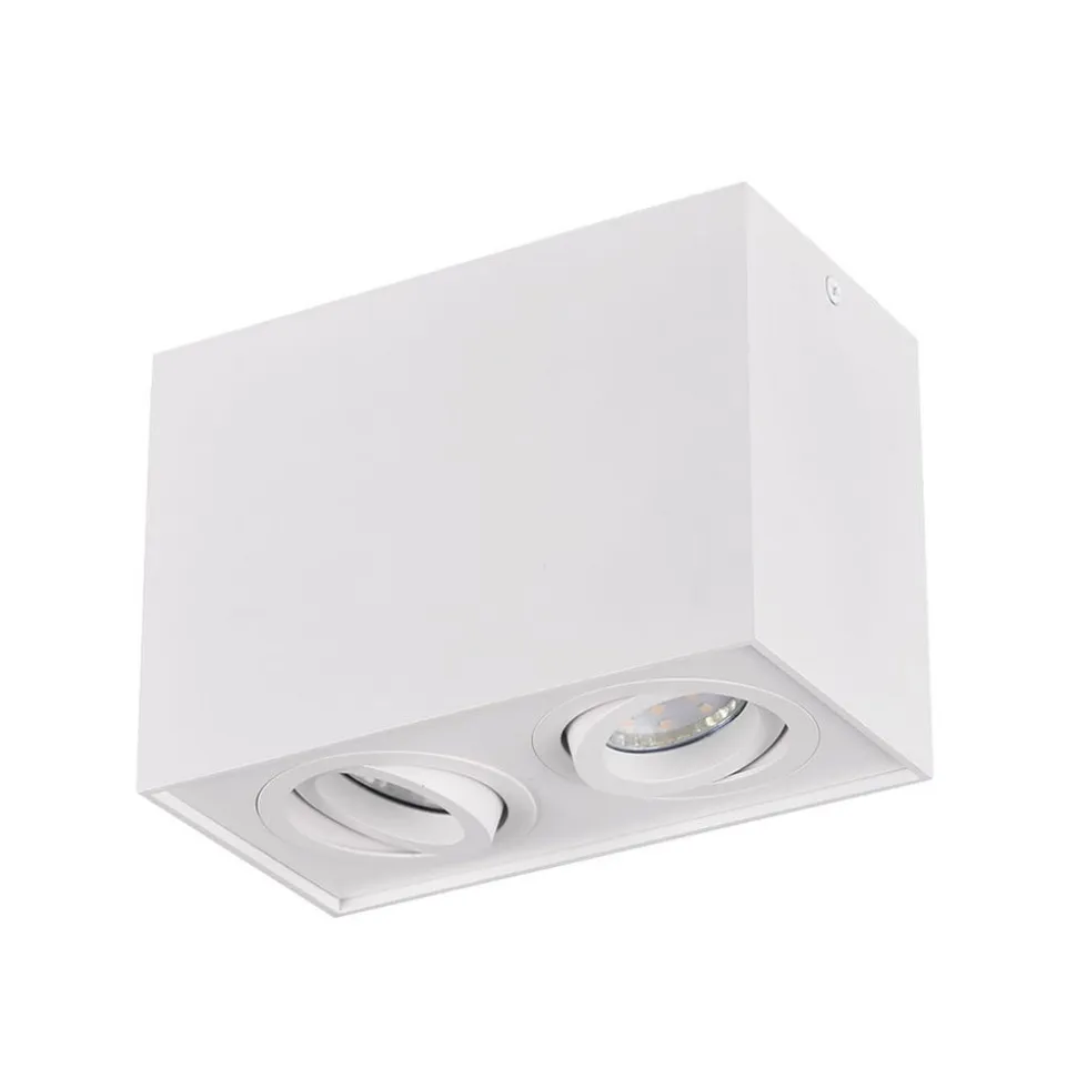 Loftlampe Biscuit, 2 lyskilder, hvid