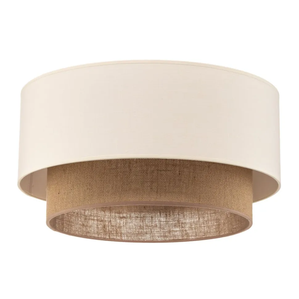 Loftlampe Boho, Ø 45 cm ecru/jute