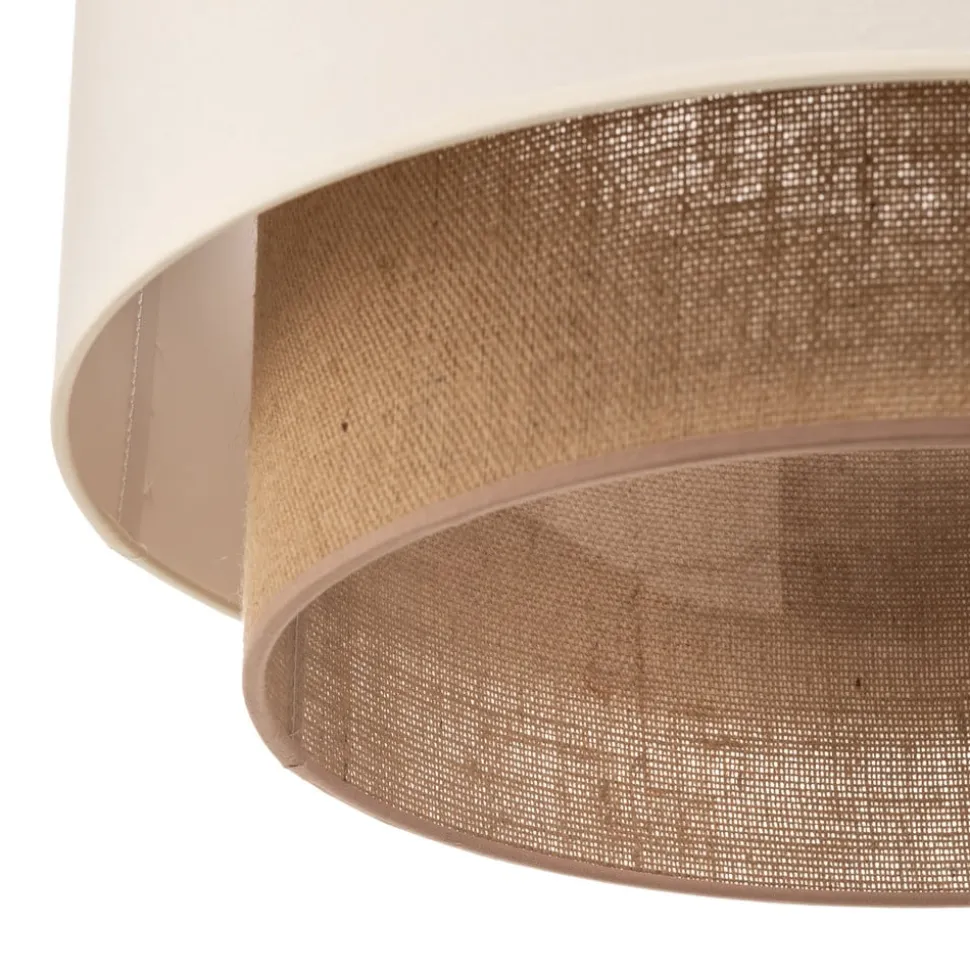 Loftlampe Boho, Ø 45 cm ecru/jute