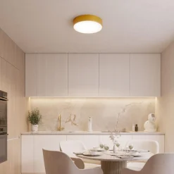 Loftlampe Cleo, Ø 50 cm, IP54, guldfarvet, metal, E27