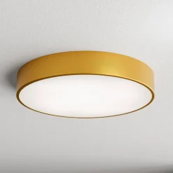 Loftlampe Cleo, Ø 50 cm, IP54, guldfarvet, metal, E27