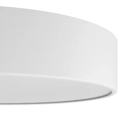 Loftlampe Cleo 400, hvid, sensor, IP54, Ø 40 cm, metal