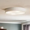 Loftlampe Cleo 500, hvid, sensor, IP20, Ø 50 cm, metal