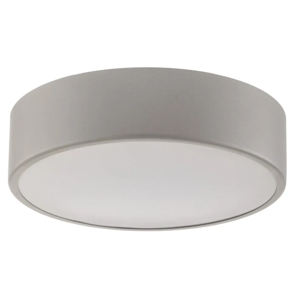 Loftlampe Cleo 300, IP54, Ø 30 cm grå