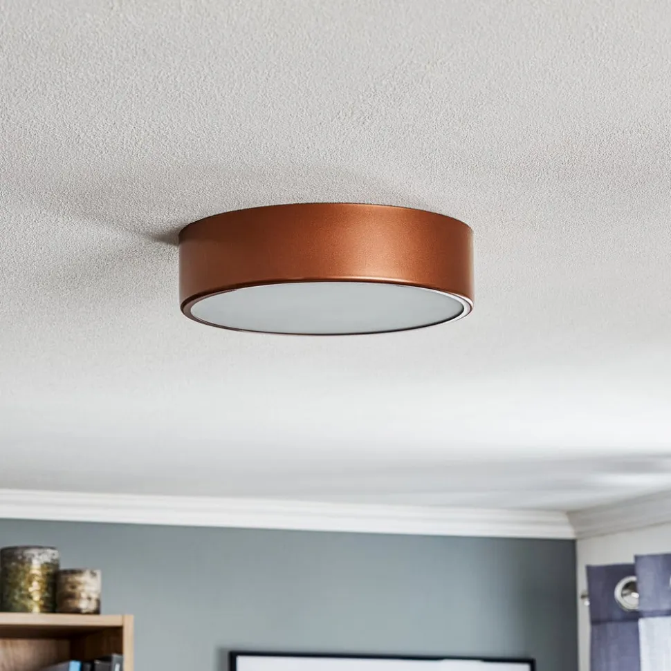 Loftlampe Cleo 300, IP54, Ø 30 cm kobber