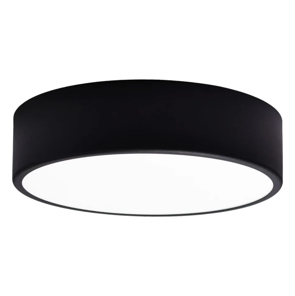 Loftlampe Cleo 300, IP54, Ø 30 cm sort