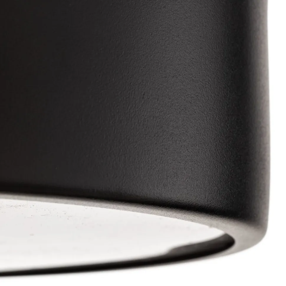 Loftlampe Cleo 300, IP54, Ø 30 cm sort