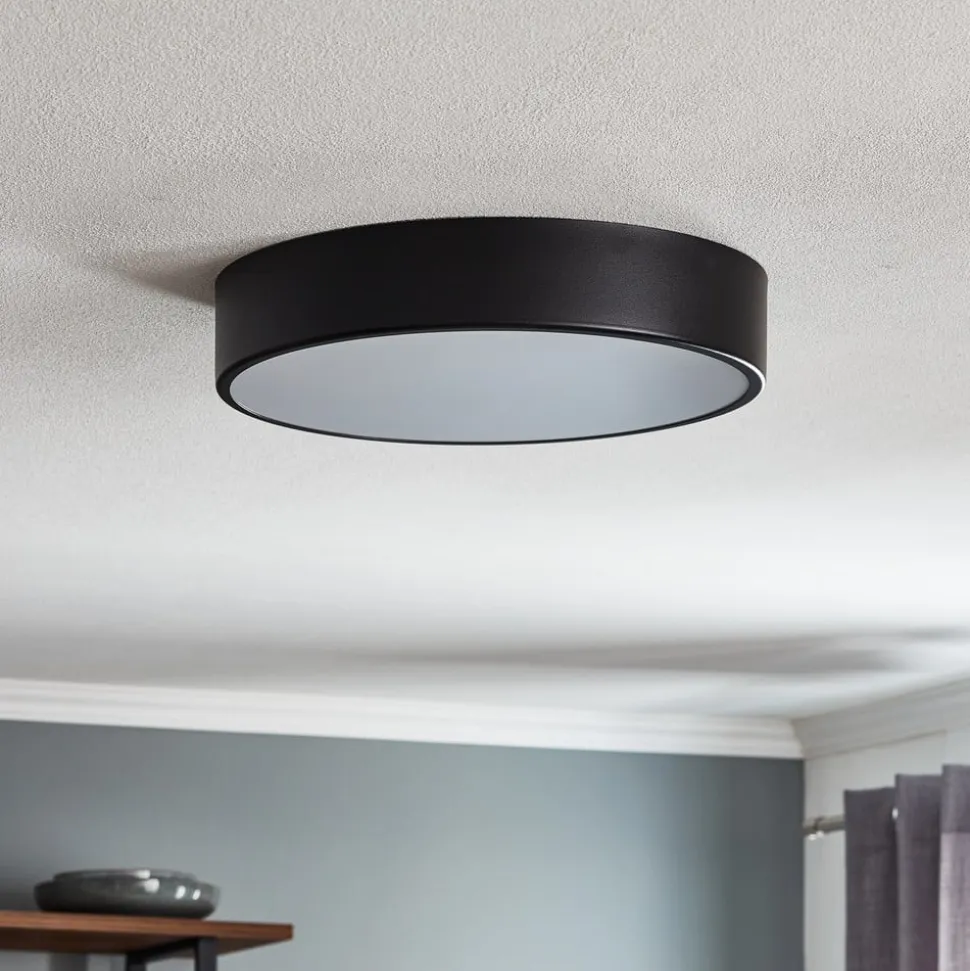 Loftlampe Cleo 400, IP54, Ø 40 cm sort