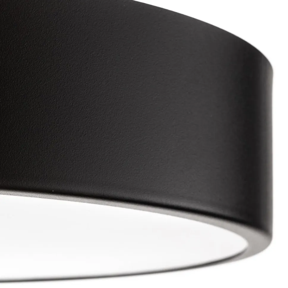 Loftlampe Cleo 400, IP54, Ø 40 cm sort