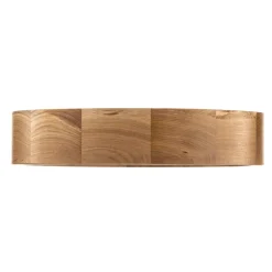 Loftlampe Cleo DR375, IP20, sensor, Ø 38 cm, egetræ