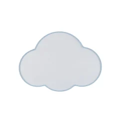 Loftlampe Cloud, blå, 43 cm lang, tekstil, sky, E27