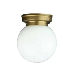 Loftlampe D99-115 op B med opalfarvet glasskærm